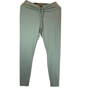 Victoria's Secret Pink Active Leggins XL Sage Green High Waist Adjustable Cinch